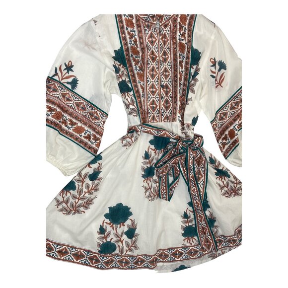 NWT Anthropologie Sue Sartor Flounce Shorty Dress-sz Medium Petite - Picture 9 of 12